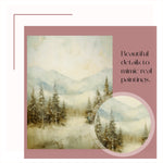 Winter Wall Art, Landscape Print, Framed Canvas Print, Landscape Wall Art, Winter Decor, Abstract Landscape Print, Framed Wall Art