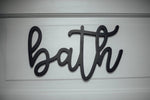 Bath Sign
