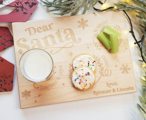 Personalized Santa Cookie Tray