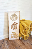 Wood Pumpkin Sign For Fall