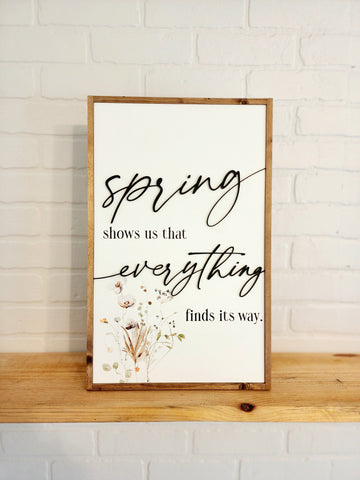 Wood Spring Sign