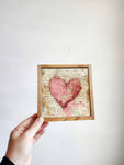 Valentines Day Decor, Mini Signs, Vintage Decor, Valentines Day Sign, Small Framed Wood Sign, Day Decor, Pink and Red Decor